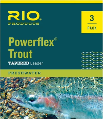 RIO Products Leaders Powerflex Knotless 7.5' 3X Leaders 3 Pack, Clear - Image 1 of 4