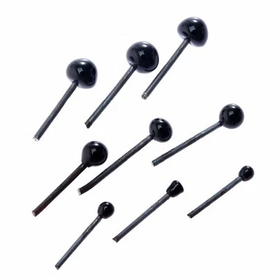 150Pairs Black Glass Bear Eyes 2/3/4mm DIY Sewing Needle Felting Toy Doll Supply - Bild 1 von 4