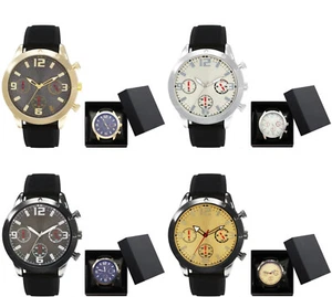 Reloj de vestir analógico deportivo con banda de silicona de moda de lujo Montres Carlo de 50 mm para hombre - Imagen 1 de 18