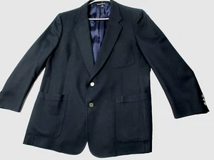 Christian Dior Blazer Sport Jacket Two Button Blue Size 44 R - Picture 1 of 8