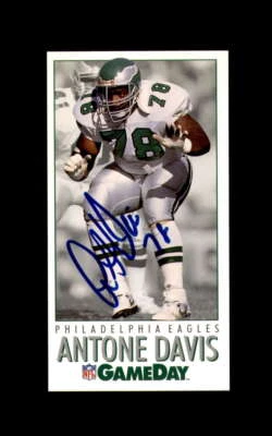 Antone Davis Signed 1992 NFL GameDay Philadelphia Eagles Autograph - Image 1 of 2