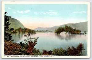 Postcard Indian Bay And Elephant Mountain, Lake George New York Unposted - Picture 1 of 2