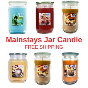 Mainstays Scented Large Candle Jar Single Wick 3 Essences 20oz Free Shipping