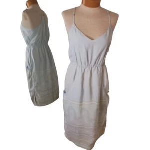 Size Small Patagonia Forest Song Womens Midi Dress Atoll Blue Summer - Picture 1 of 15
