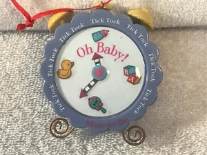 Christmas ornament alarm clock tick tock Mom to be hallmark EX5001 - Picture 1 of 5
