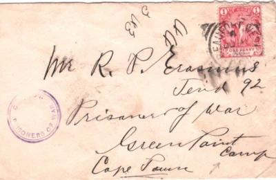 South Africa COGH BOER WAR Beaufort POW CAMP *GREEN POINT* Cape Town 1900 KA382 - Image 1 of 4