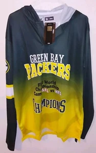 Green Bay Packers Super Bowl Champions Hooded Tee XL - Picture 1 of 6