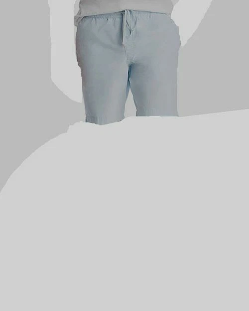 Bermuda masculina popeline casual ajuste clássico azul claro azul US$ 194 36W - Imagem 1 de 1