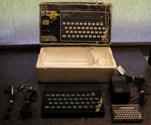 SINCLAIR ZX SPECTRUM 48K COMPUTER + POWER SUPPLY ETC - Boxed Fully Working NICE - Afbeelding 1 van 11