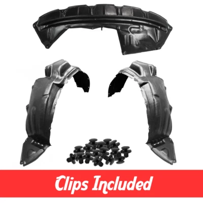 Fender Liner & Lower Engine Under Cover Set w/ Clips For 2007-2010 Toyota Sienna Foto 1 de 4