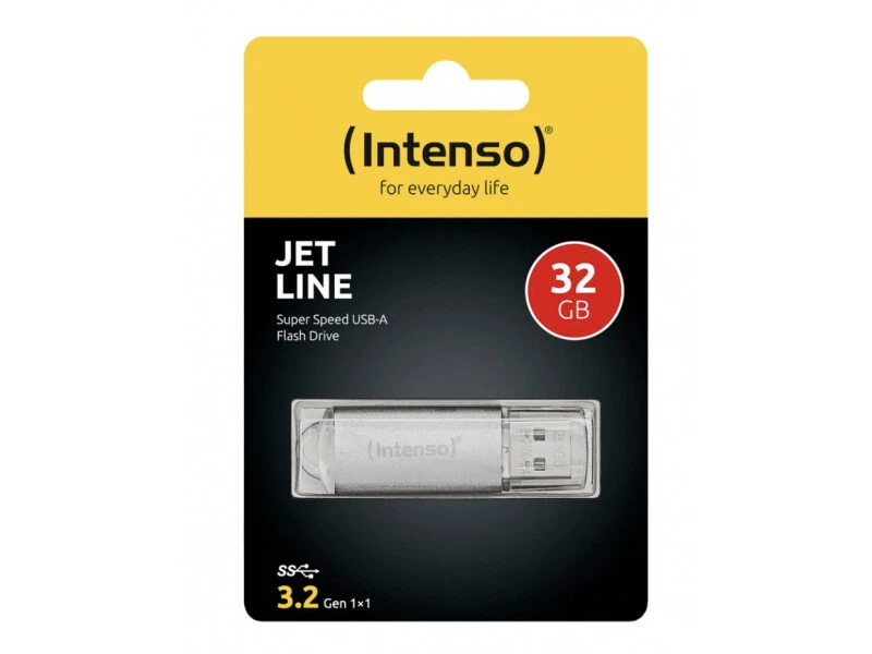 Chiavetta USB Intenso Jet Line Alluminio 32GB 3.2 Gen 1x1 Argento 3541480 - Immagine 1 di 1