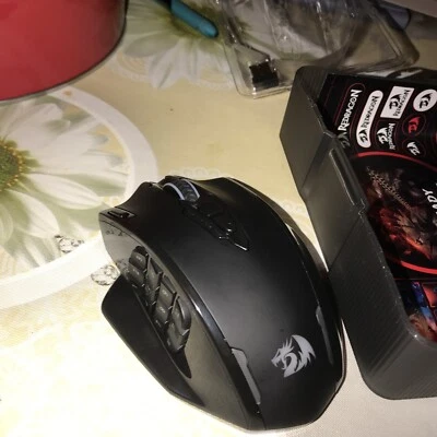 Wireless Gaming Mouse, Custom Colors, Adjustable DPI, 12 Buttons - Image 1 of 4