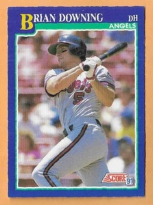 BRIAN DOWNING ANGELS #104 - SCORE NM-MT 1991 - Picture 1 of 2