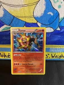 Pokemon Card Pyroar 12/119 Holo Stage 1 Fire Type 2014 Rare NM - Picture 1 of 2