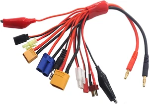 10 in 1 RC Lipo Battery Multi Charger Adapter 4.0Mm Banana Plug Lead Convert Cab - Picture 1 of 7