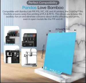 BIQU Build Plate CryoGrip Pro Frostbite for Bambu Lab Printer A1 mini, New - Picture 1 of 4