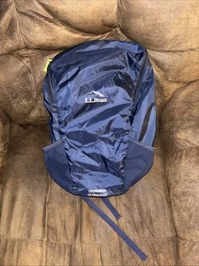 L.L. Zaino Bean Stowaway Navy Leggero Escursionismo Day Pack Utility!!️ - Foto 1 di 4