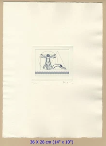 Karoly Vagyoczky Ungarn Kupferstich Vitruvianische Universität Zagreb Spiel - Bild 1 von 5