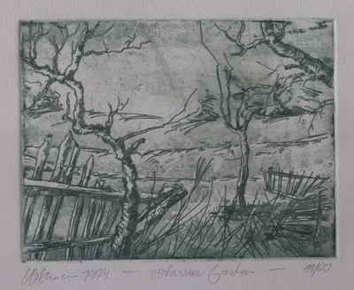 Radierung Horst Uhlemann, handsigniert Original, 11/50 - Bild 1 von 2