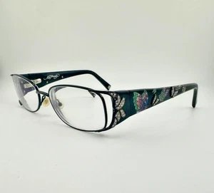 Ed Hardy Designer Eyeglasses Frames EHO720 Black Jeweled Butterfly  53-17-135 - Picture 1 of 15