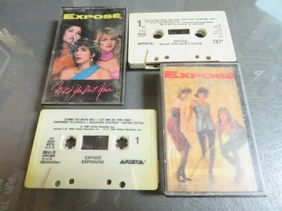 Exposure & What You Don't Know by Expose (2 Cassette Tape Lot) Exposé - Imagem 1 de 2