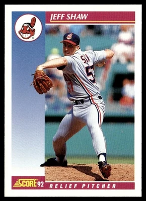 1992 Score Jeff Shaw Cleveland Indians #624 - Image 1 of 2