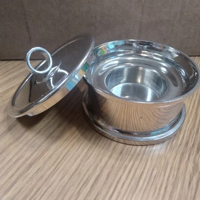 Partylite P91591 Escential Jar Holder Treasure Box Metal w/ Black Cherry Candle - Photo 1/4