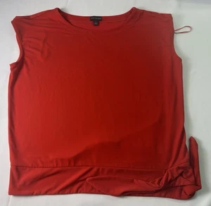 The Limited Women's Large Red Sleeveless Blouse Business Casual Stretch - Bild 1 von 8