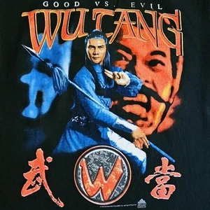 Vintage 90s Wu Tang Shaolin The 36th Chamber Good vs Evil T-Shirt Single Stitch - Bild 1 von 12