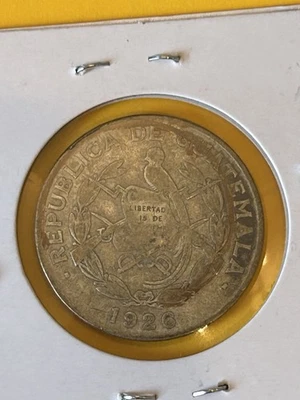 1926 Guatemala Silver 1/4 Quetzal KM 243.1 - Image 1 of 2