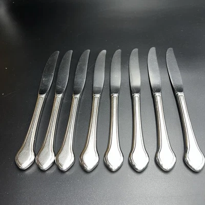 Cuchillos de Cena Verano Niebla Otoño Brillo Inoxidable Wm A Rogers Oneida Lote de 8 Foto 1 de 4