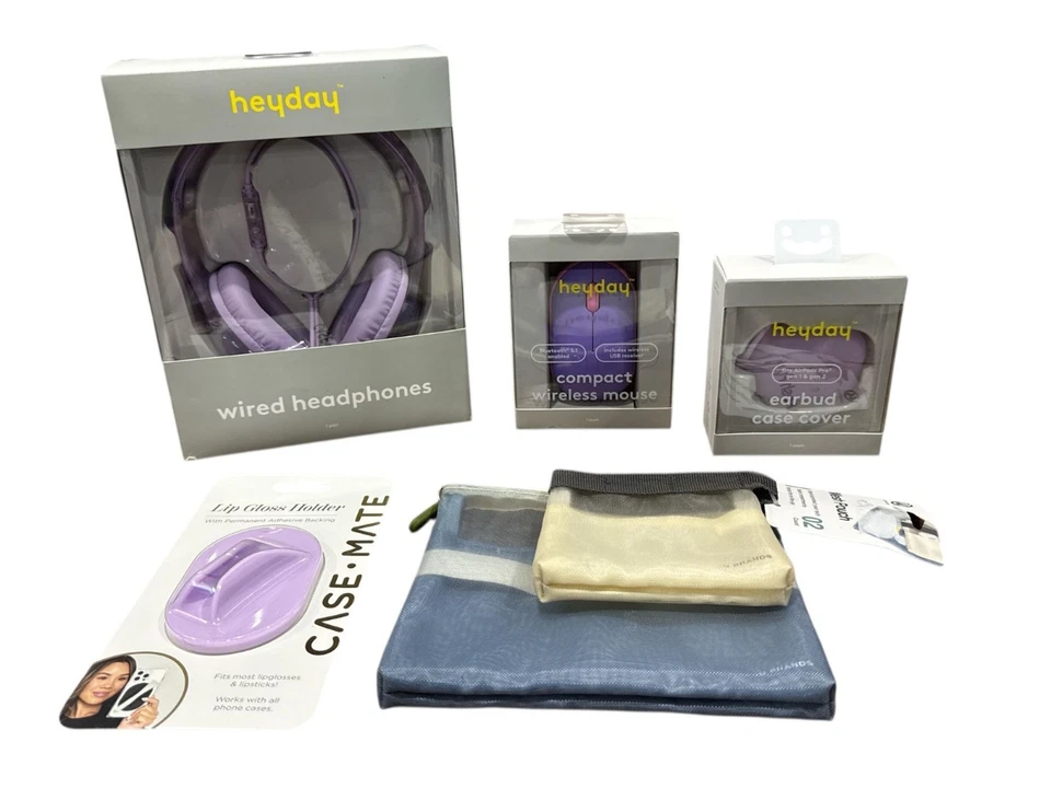 Auriculares con cable Heyday, funda para auriculares Heyday, soporte para brillo de labios Case Mate, h Foto 1 de 4