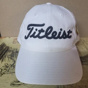 Titleist Pro Golf Snapback Cap Strapback White W/Blk 3-D Logo /Multicolor K Logo - Picture 1 of 15