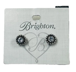 NEU Brighton Twinkle Mini Ohrstecker klar Silber April Geburtstag Neu mit Etikett - Bild 1 von 8