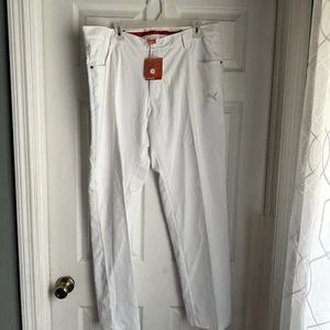 Puma USP Dry Golf Pants Uomo 5 Tasche Pantaloni Tecnici Taglia 38/32 Bianco Performance - Foto 1 di 6