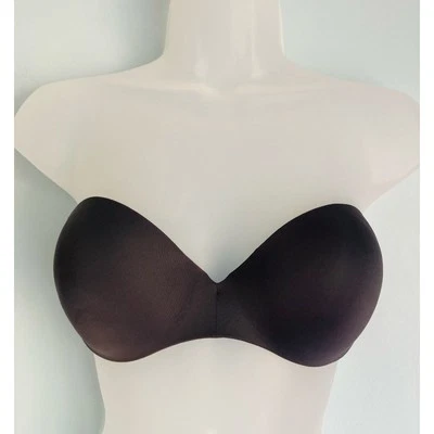 Sujetador sin tirantes Victoria's Secret 34C gris nuevo sin etiquetas Foto 1 de 4