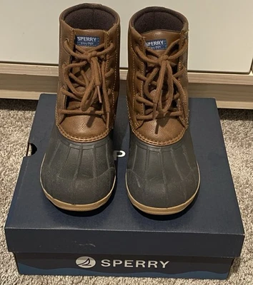 Botas Speery Boy’s Port Duck para todo clima azul marino/bronceado/marrón talla 3M usadas en excelente estado con caja Foto 1 de 4