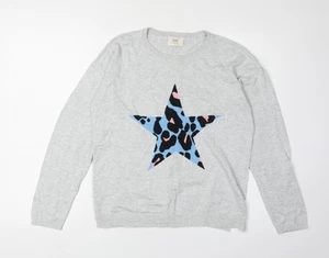 Hush Women's Grey Star Pullover Jumper, Size S - Picture 1 of 12