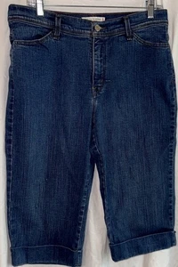 Bermudas Levi’s 512 14P Perfectamente Adelgazantes Capris 14 Petite Denim Elastizadas Puños - Imagen 1 de 7