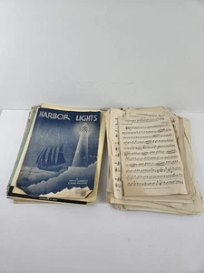 Vintage Miscellaneous Sheet Music Loose Sheets 1940s Polka Waltz Crafts - Picture 1 of 9