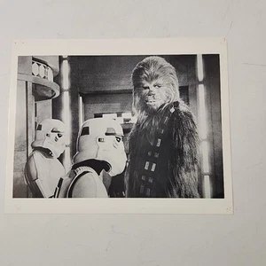 Star Wars 1977 Press Production Photo Chewbacca Stormtroopers 8x10 Black White - Picture 1 of 4