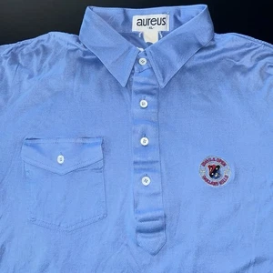 Camisa de Golf Bolsillo Vintage Años 80 AUREUS Polo XL Azul 85th US OPEN OAKLAND HILLS - Imagen 1 de 8