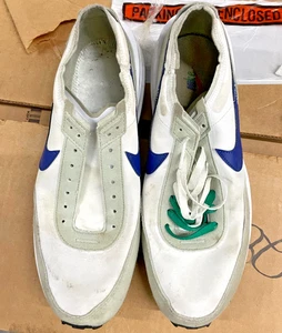 Nike Waffle One SE White Deep Blue Green Grey Sneaker FB8902-100 Mens Size 11.5 - Picture 1 of 9