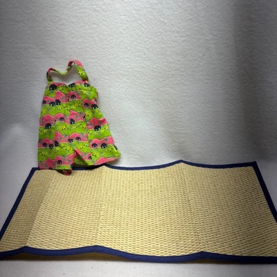 Conjunto de muñeca American Girl tropical Luau vestido de playa con tapete para muñecas de 18 pulgadas Foto 1 de 4