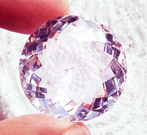 Certified Pink Topaz 69.40 Ct Loose Gemstone Round Shape - Picture 1 of 6