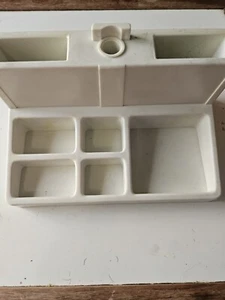 Burtch Barone años 70? Organizador de escritorio de suministros de arte de maquillaje vintage hecho en Taiwán - Imagen 1 de 5