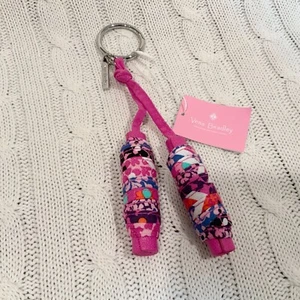 Vera Bradley Iconic Spools Bag Charm Modern Medley Pink NWT MSRP $18 - Picture 1 of 4
