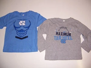 Nuovo lotto North Carolina Tar 3T a maniche lunghe e corte t-shirt etichetta campione - Foto 1 di 4