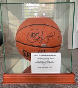 chris paul autographed basketball