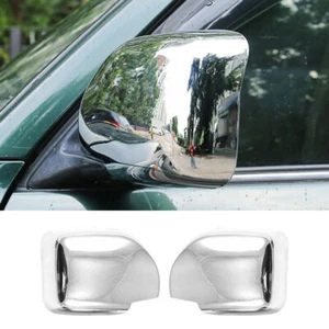 Chrome Side Rear View Mirror Cover Cap For Toyota Land Cruiser LX470 1998-2007 - Picture 1 of 8
